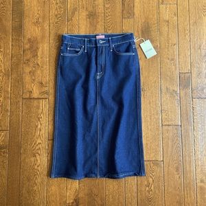 NWT Mother Denim Pencil A-line Skirt Size 26